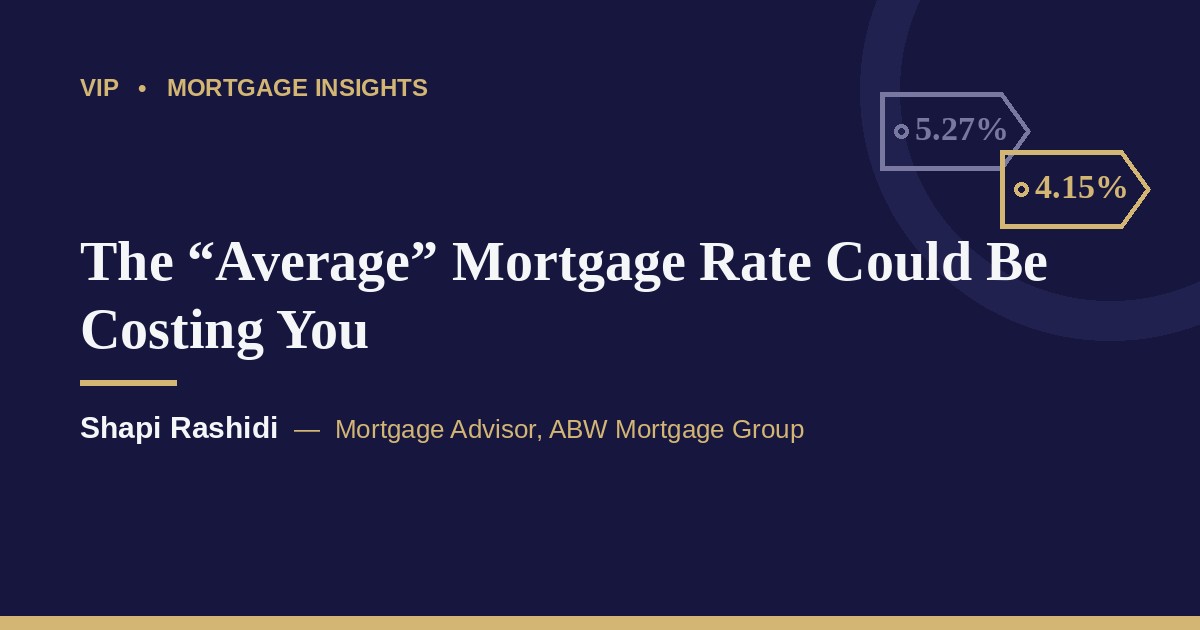 Comparing mortgage rate offers from multiple lenders